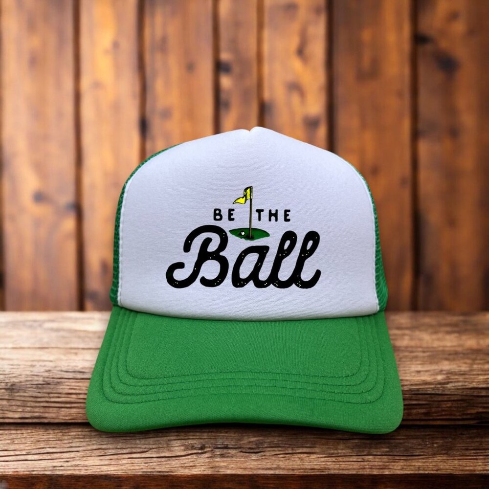 Caddyshack Be The Ball Mens Trucker Hat Green Bill Murray 1980 Golf Movie Cap - Picture 1 of 4
